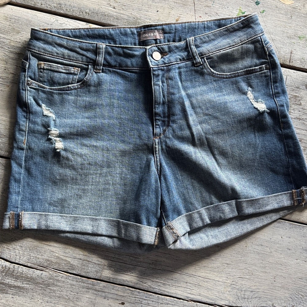 DL1961 Classic Blue Denim Shorts